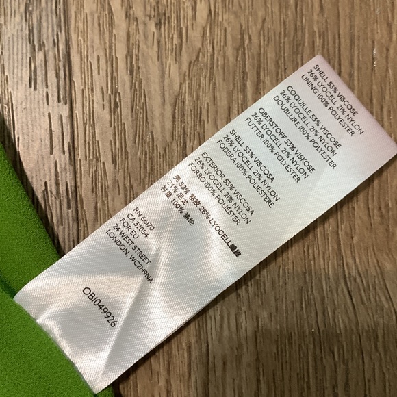 Maeve by AnthropologieSavannah Swing Green Floral Sleeveless Blouse Size 14 - Picture 6 of 7